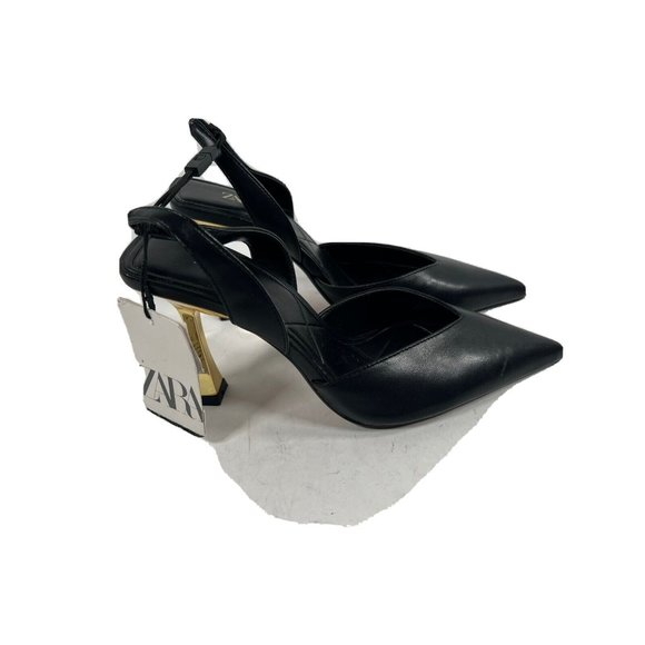 Zara Shoes - Zara Black Pumps Sz 6 New Air fit Technology Foam Heel